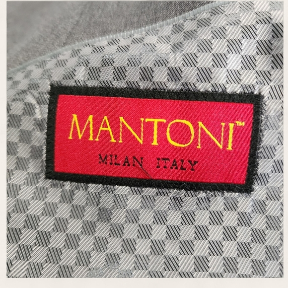 Mantoni gray Super 140’s wool blazer 54R (44R US) 2-button men’s suit jacket - Picture 5 of 10